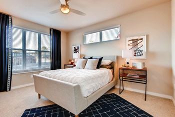 Ceiling fans throughout